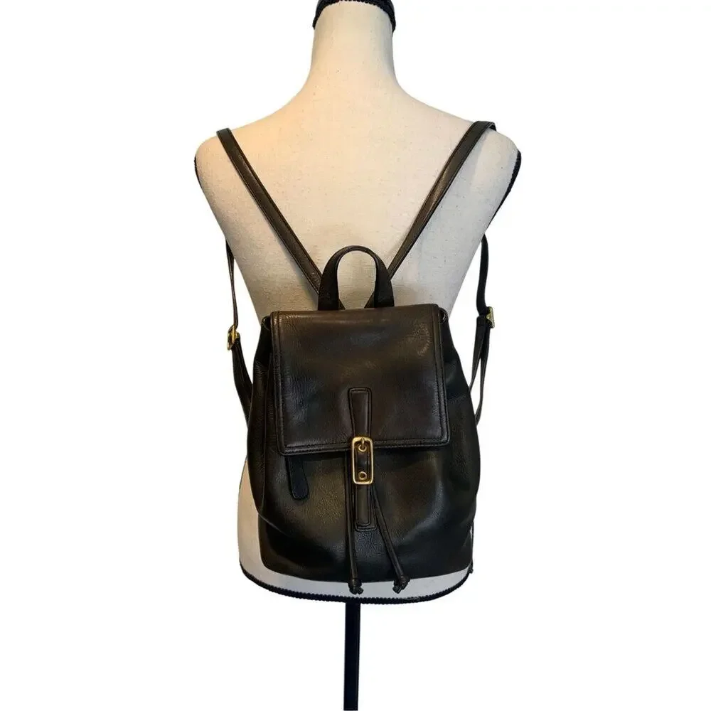 Vintage Y2K Coach 9858 Legacy Black Backpack